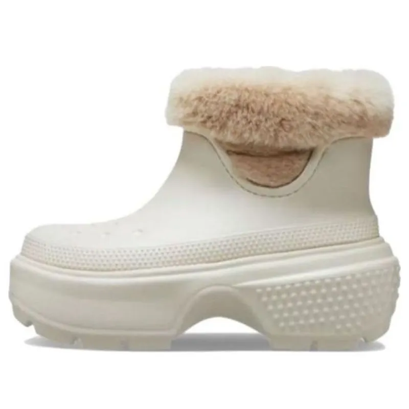 (WMNS) Crocs Stomp Lined Boots 'Stucco' 208718-160 sold by KicksCrew