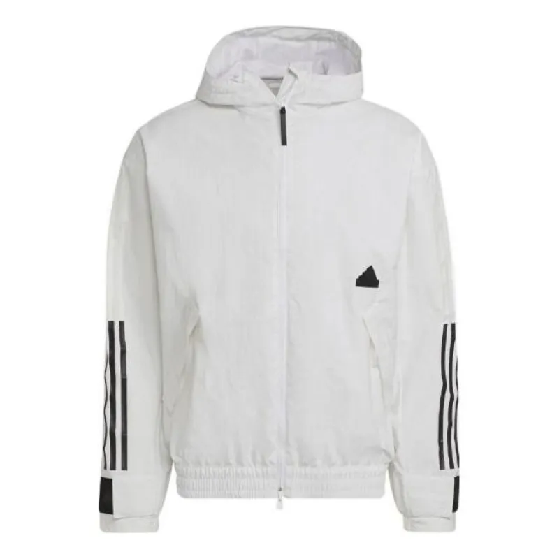 adidas 3-Stripes Storm Jacket 'White' HN1928 sold by KicksCrew