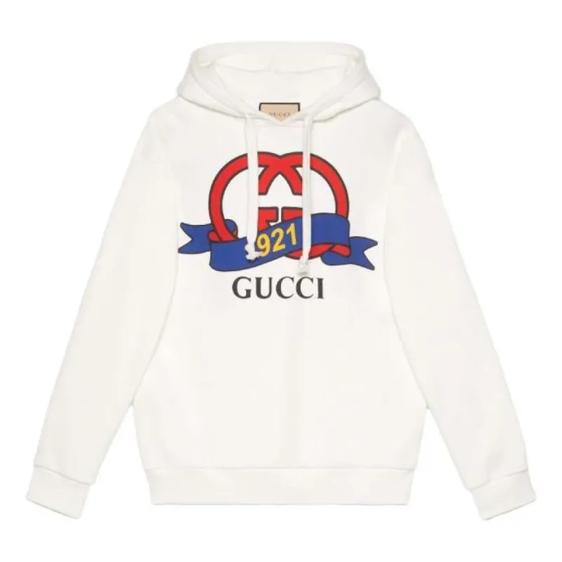 (WMNS) GUCCI Interlocking G 1921 Print Sweatshirt 'White' 717427-XJFNI-9095 sold by KicksCrew