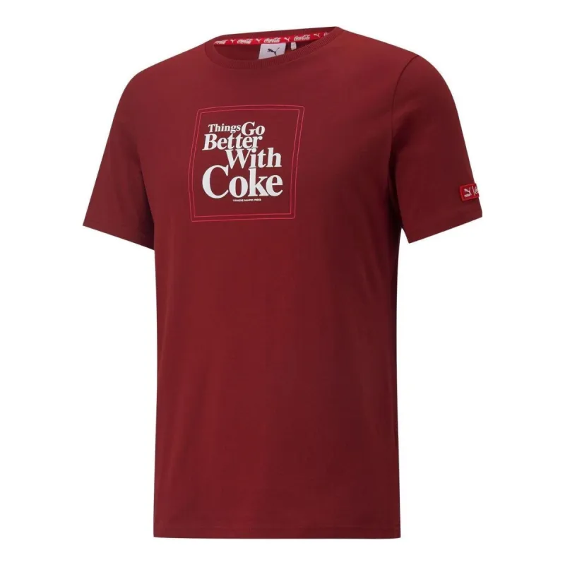 Puma X Coca Cola Graphic Tee 'Red' 536158-22 sold by KicksCrew