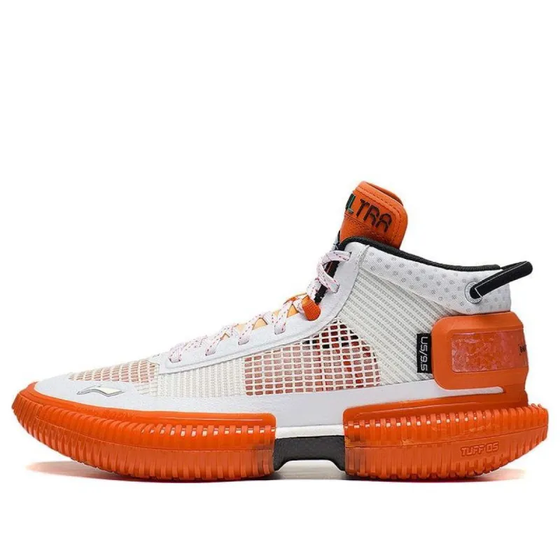 Li-Ning BadFive 3 Ultra Mid 'White Orange' ABFS011-9 sold by KicksCrew