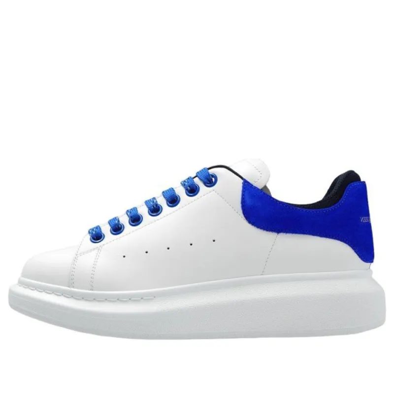 (WMNS) Alexander McQueen Oversized Sneakers 'White Blue' 697103WICYA8823 sold by KicksCrew