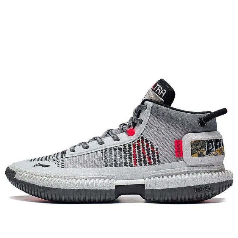 Li-Ning BadFive 3 Ultra Mid 'Grey Red' ABFS011-12 sold by KicksCrew