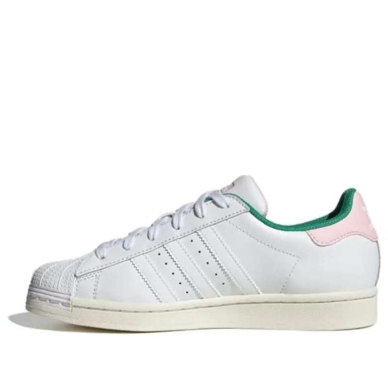 (WMNS) adidas Superstar 'White Pink Green Chenille' IF7611 sold by KicksCrew