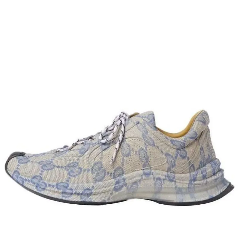 Gucci Run Sneaker 'Beige Blue Monogram' 721116-AABEB-4060 sold by KicksCrew
