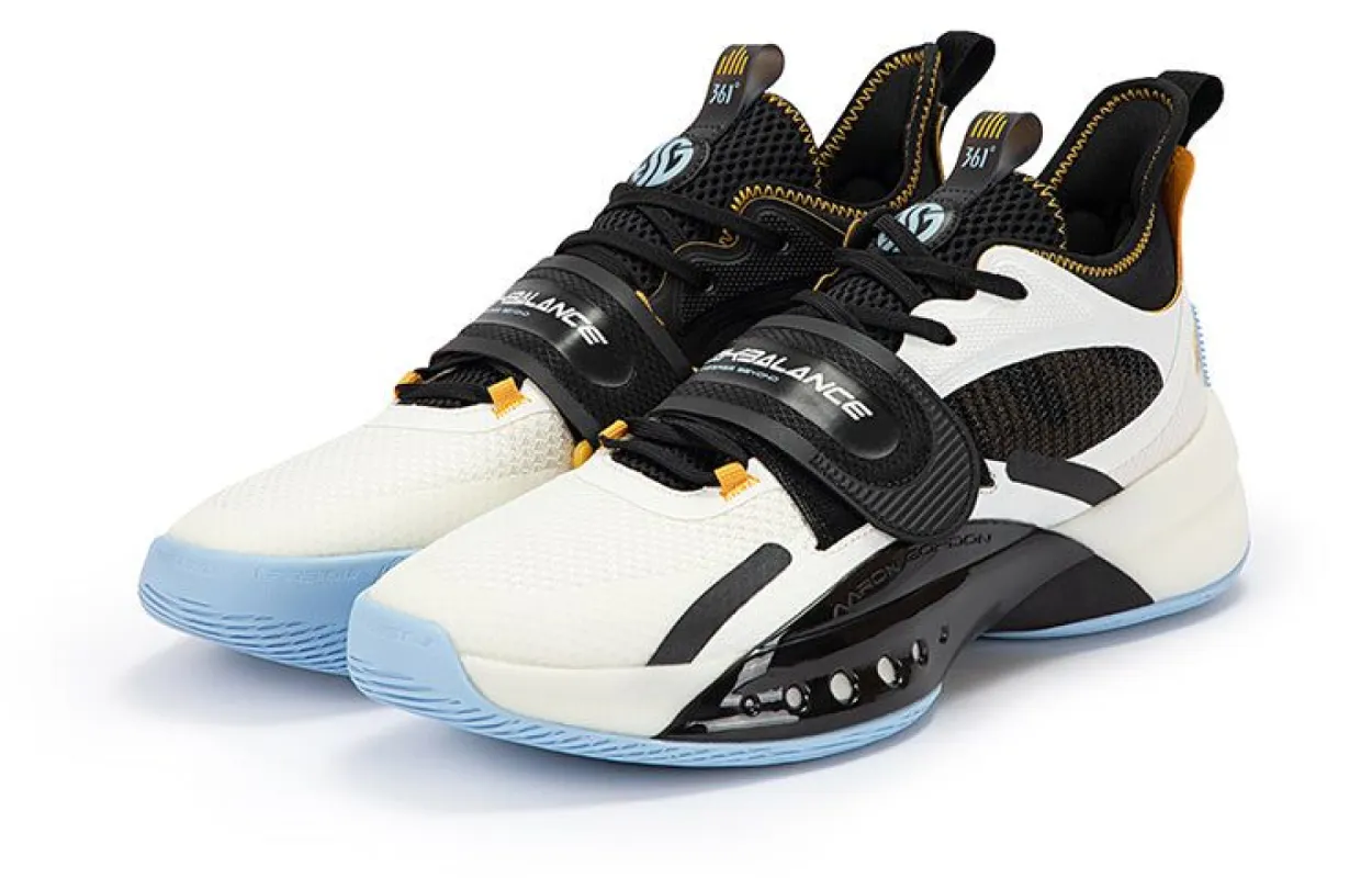 361 Aaron Gordon x Zen 4 Basketball Shoes 'White Black Blue