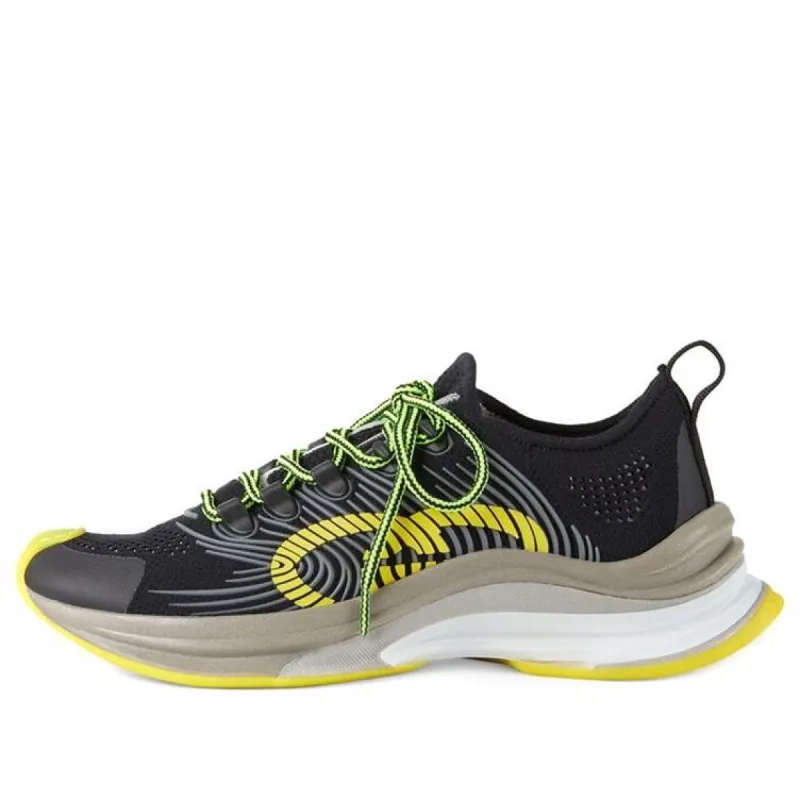 Gucci Run Sneaker 'Black Yellow' 680938-USM10-8480 sold by KicksCrew