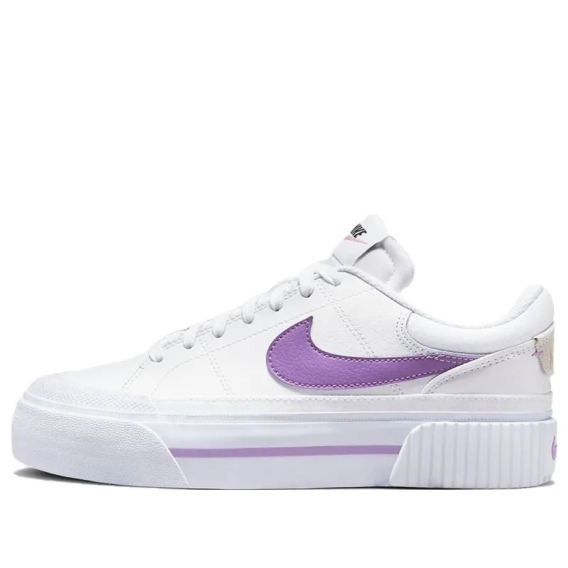 (WMNS) Nike Court Legacy Lift 'White Rush Fuchsia' DM7590-103 sold by KicksCrew