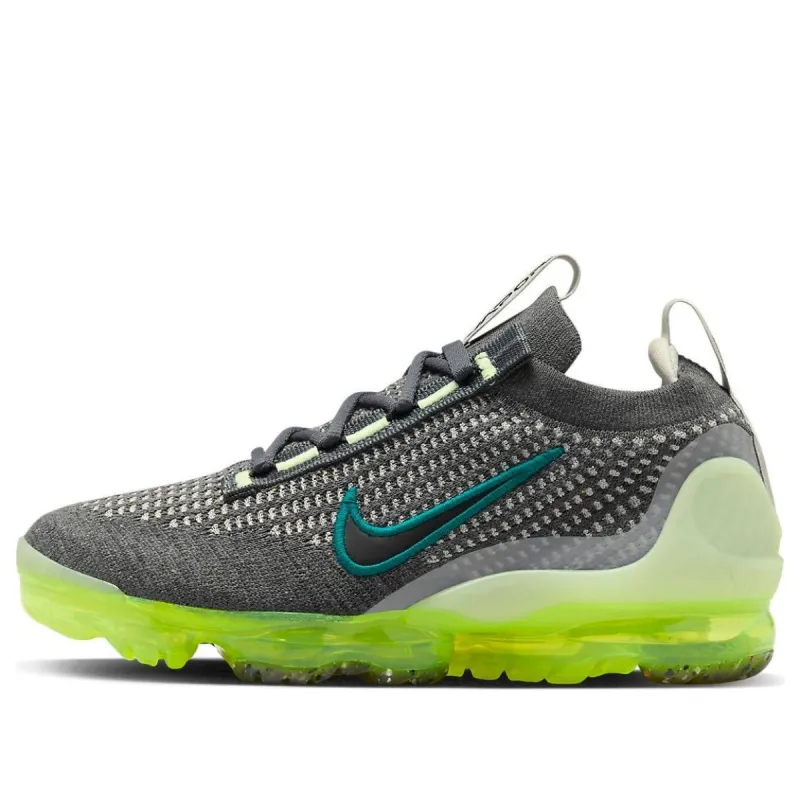 (GS) Nike Air VaporMax 2021 Flyknit 'Dark Grey Barely Volt' DB1550-009 sold by KicksCrew