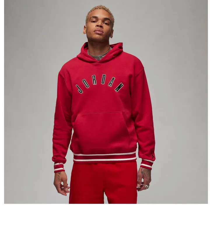 Air Jordan Flight MVP Fleece Pullover Hoodie 'Red' FB6996-619 sold by KicksCrew