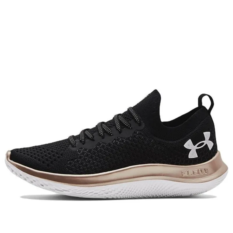 (WMNS) Under Armour Flow Velociti SE Metallic 'Black Metallic Gold' 3025256-004 sold by KicksCrew