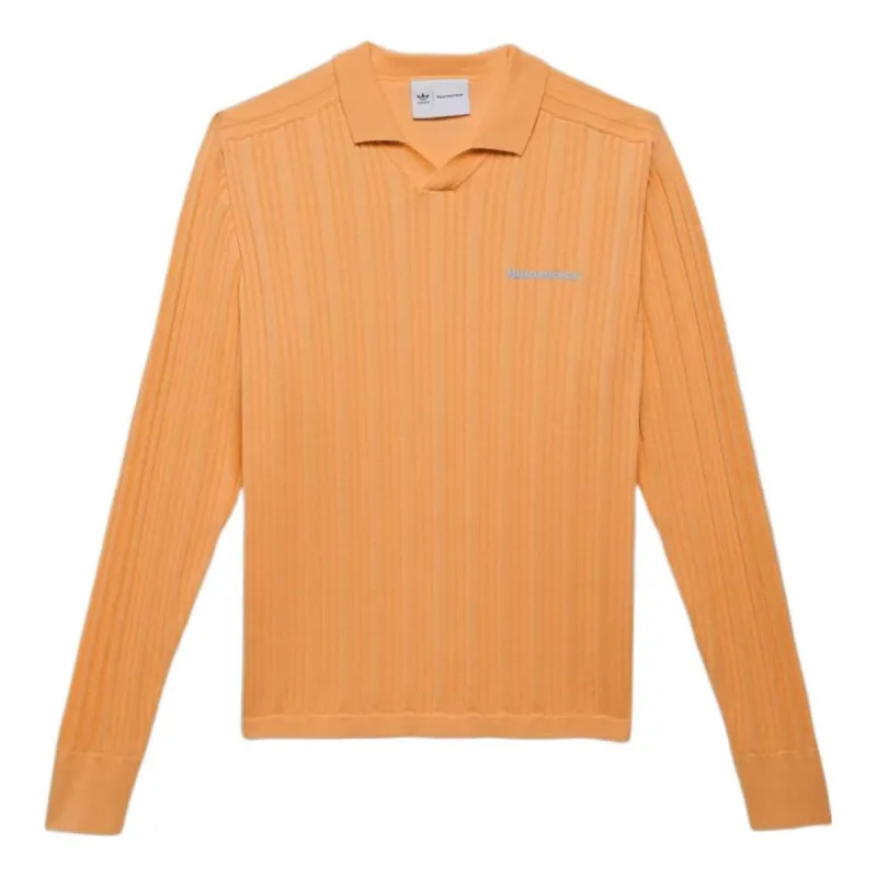 adidas originals x Pharrell Williams Knit Long Sleeve Jersey 'Orange' IC1405 sold by KicksCrew