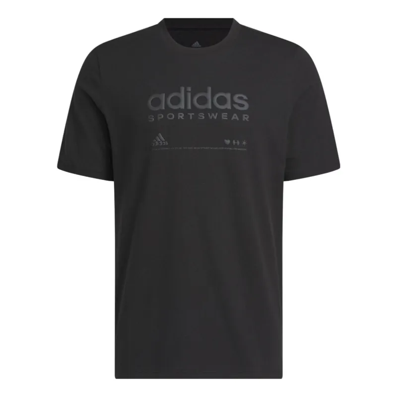 adidas Lounge Graphic T-shirt 'Black' H49669 sold by KicksCrew