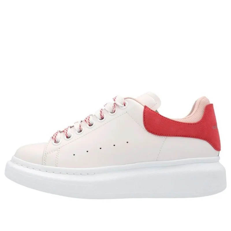 (WMNS) Alexander McQueen Oversized Low-Top Sneakers 'Beige Red' 697103WIBNH9889 sold by KicksCrew