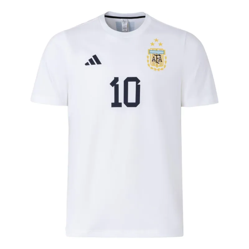 adidas Messi Name And Number Tee 'White' IW3614 sold by KicksCrew