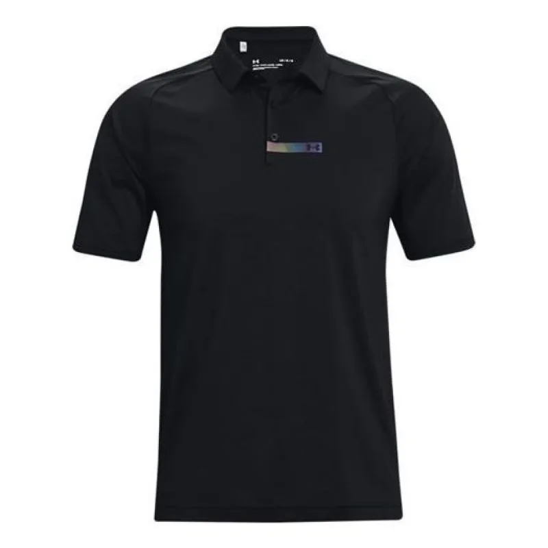 Under Armour Rush Bonded Polo Shirt 'Black' 1366253-001 sold by KicksCrew