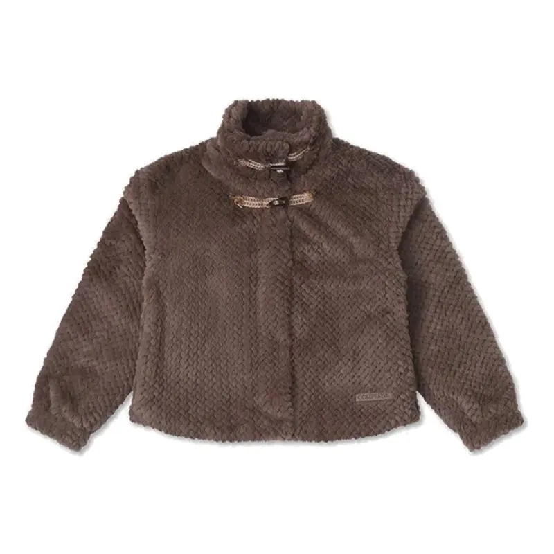 (WMNS) Converse YOTD Furry Jacket 'Brown' 10026811-A02 sold by KicksCrew