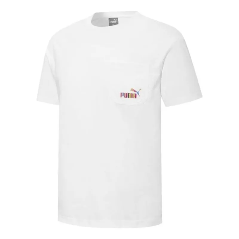 PUMA Skb Pocket Logo Tee 'White' 671962-02 sold by KicksCrew