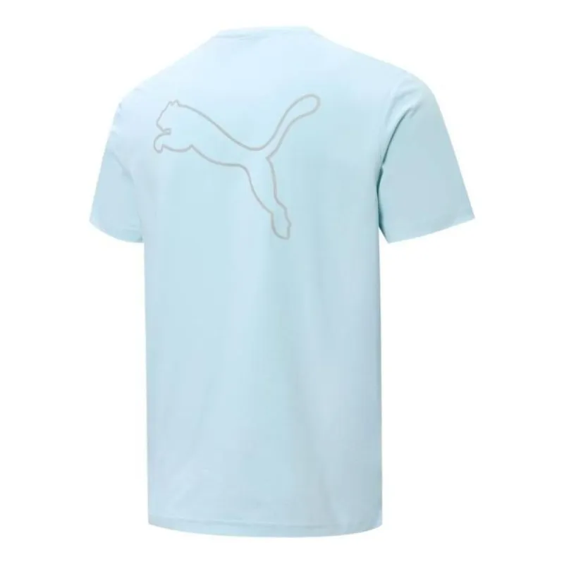 PUMA Back Big Logo Tee 'Blue' 671961-20 sold by KicksCrew