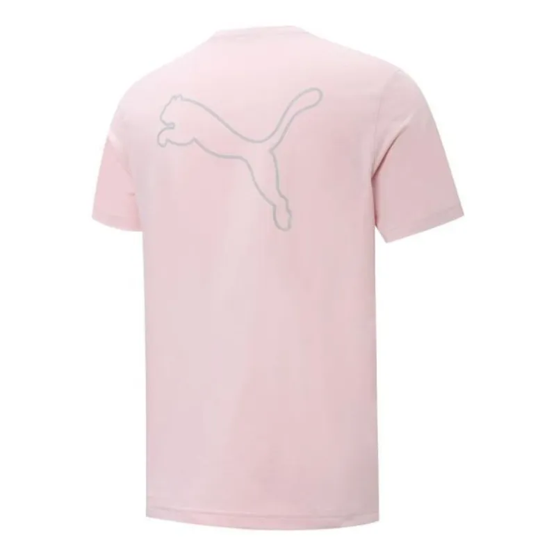PUMA Back Big Logo Tee 'Pink' 671961-16 sold by KicksCrew
