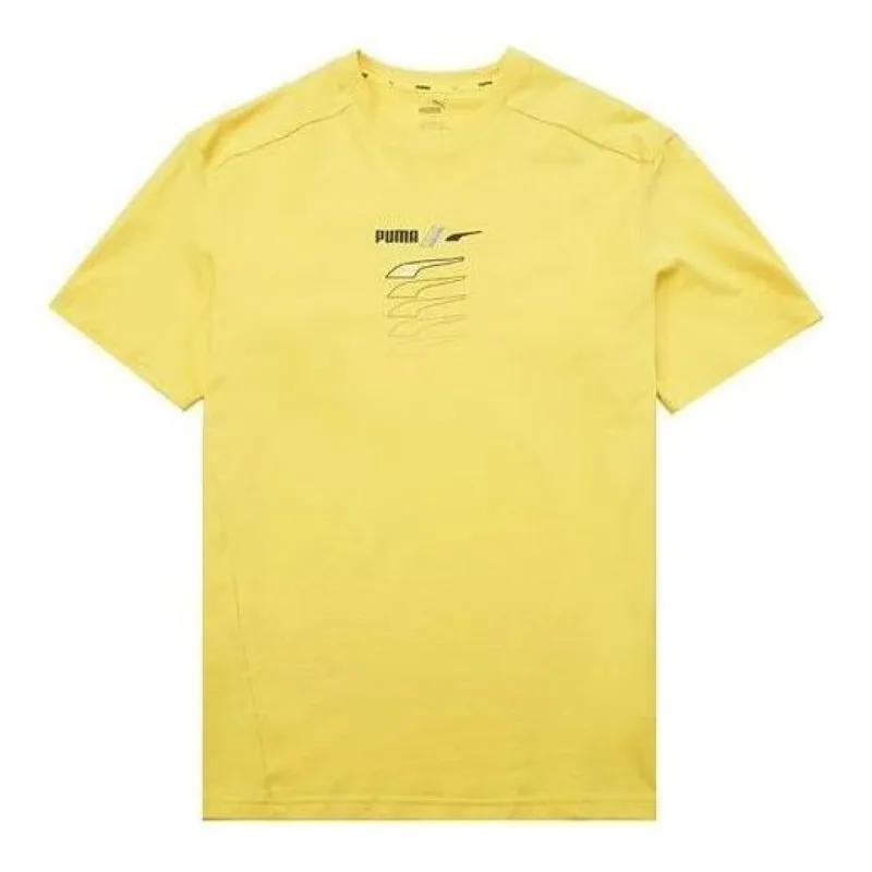PUMA RAD/CAL Graphic Tee 'Yellow' 671716-83 sold by KicksCrew