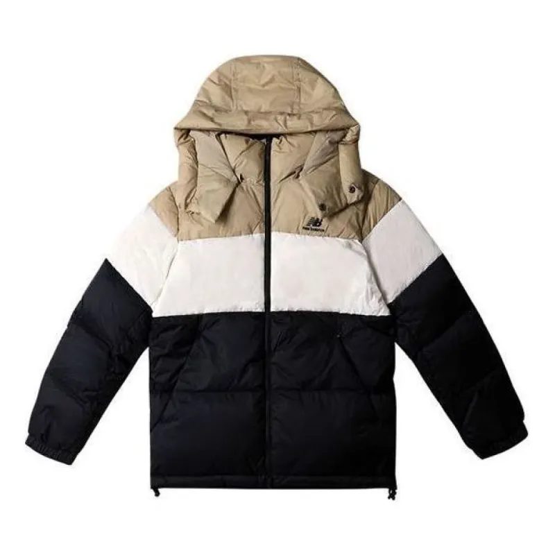 New Balance Winter Two Sides Down Jacket 'Beige White Black' NPA43013-BK sold by KicksCrew