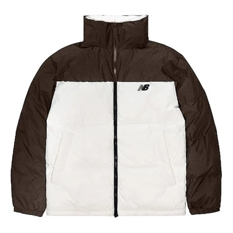 New Balance Lifestyle Puffer Down Jacket 'White Black' NP94V043-ORG sold by KicksCrew