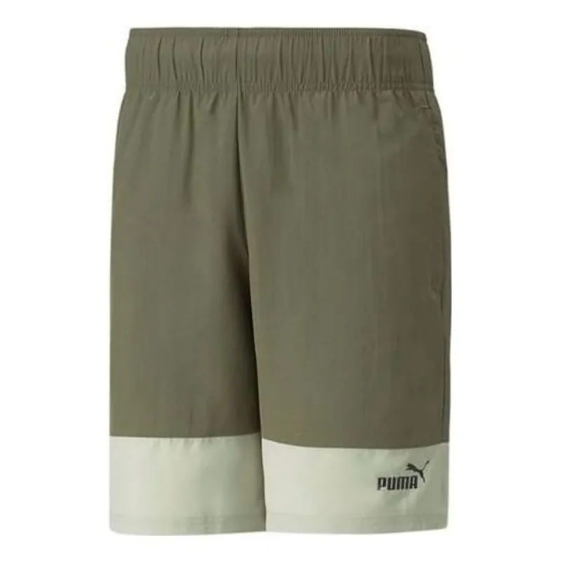 PUMA Power Woven Shorts 'Green' 670941-32 sold by KicksCrew