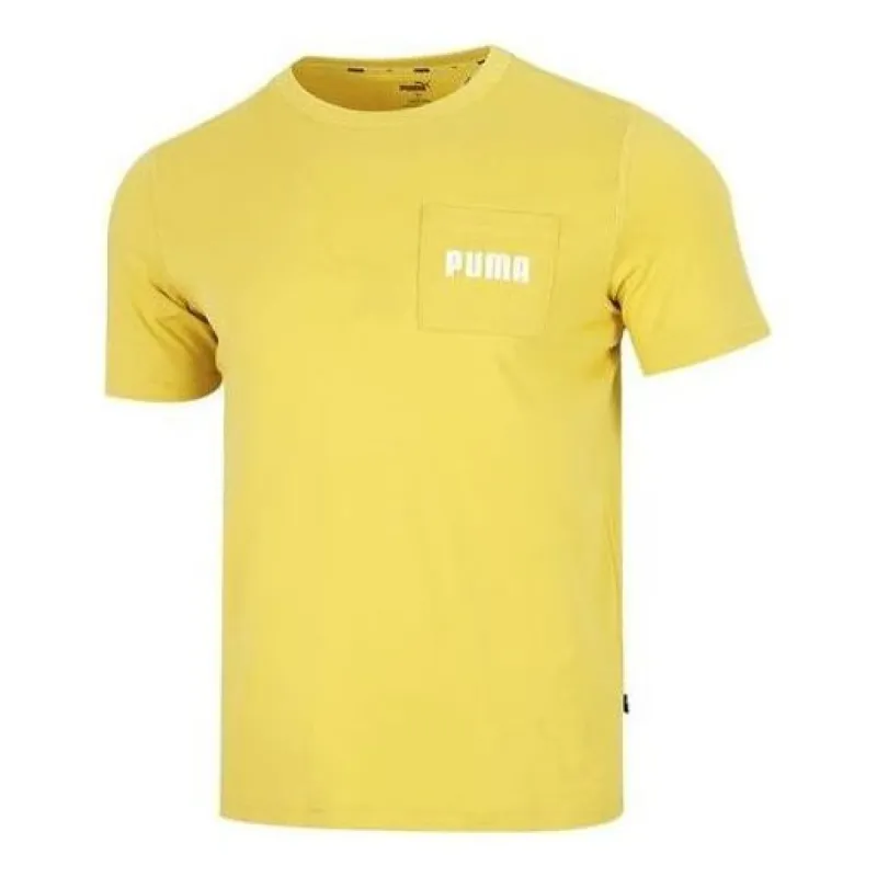 PUMA Modern Basics Pocket Tee 'Yellow' 670933-31 sold by KicksCrew