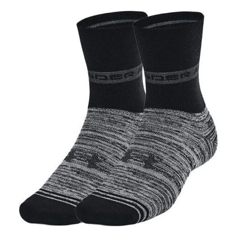Under Armour Essential Hi Lo Socks 2-Pack 'Black' 1365746-001 sold by KicksCrew
