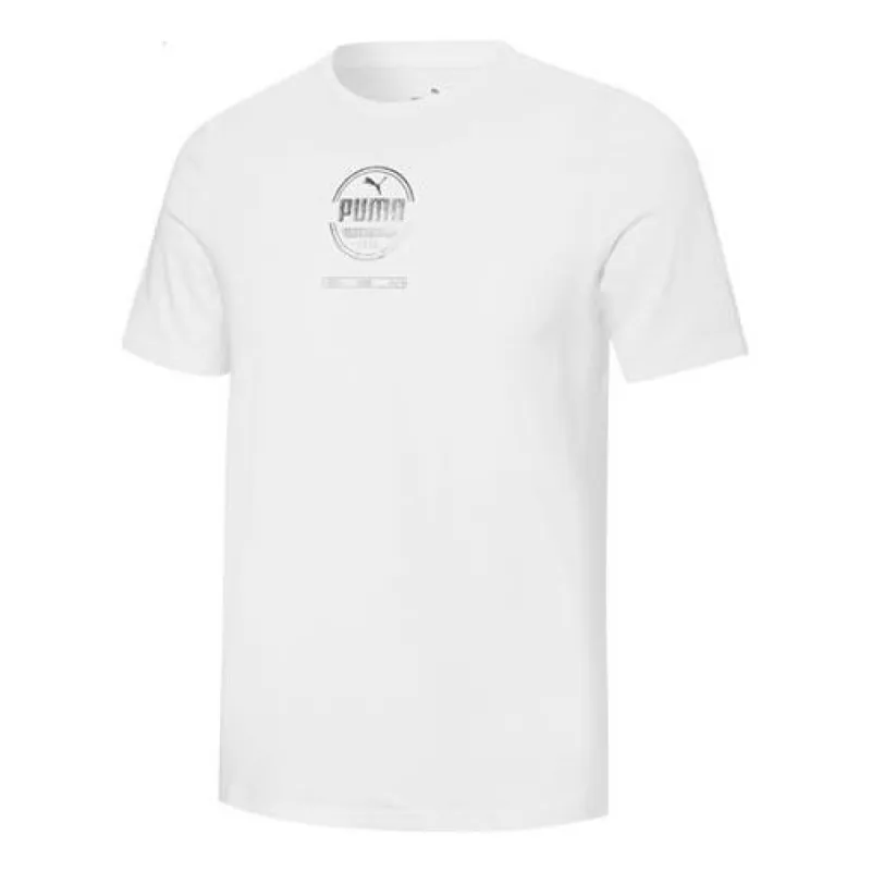 PUMA Foil Graphic Tee 'White' 670878-02 sold by KicksCrew