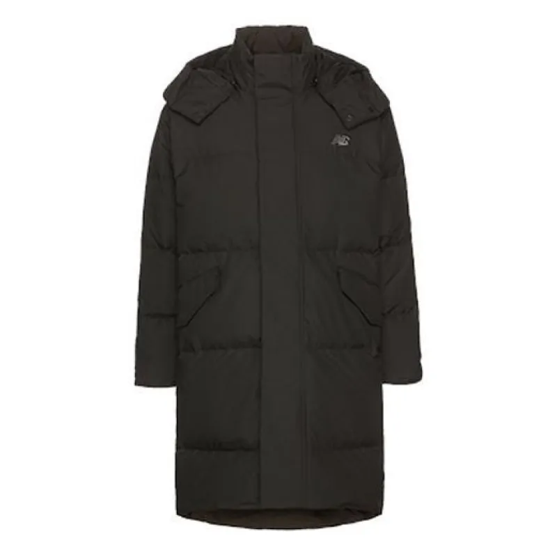 New Balance Long Puffer Jacket 'Black' NP847021-BK sold by KicksCrew