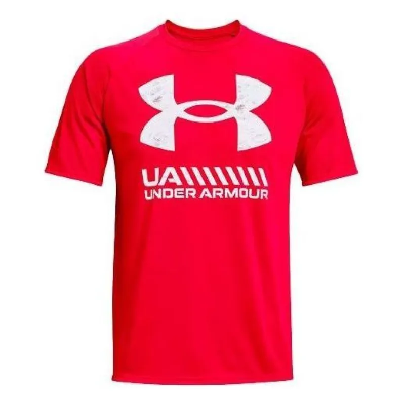 Under Armour Velocity Graphic Logo T-shirt 'Red White' 1363065-608 sold by KicksCrew