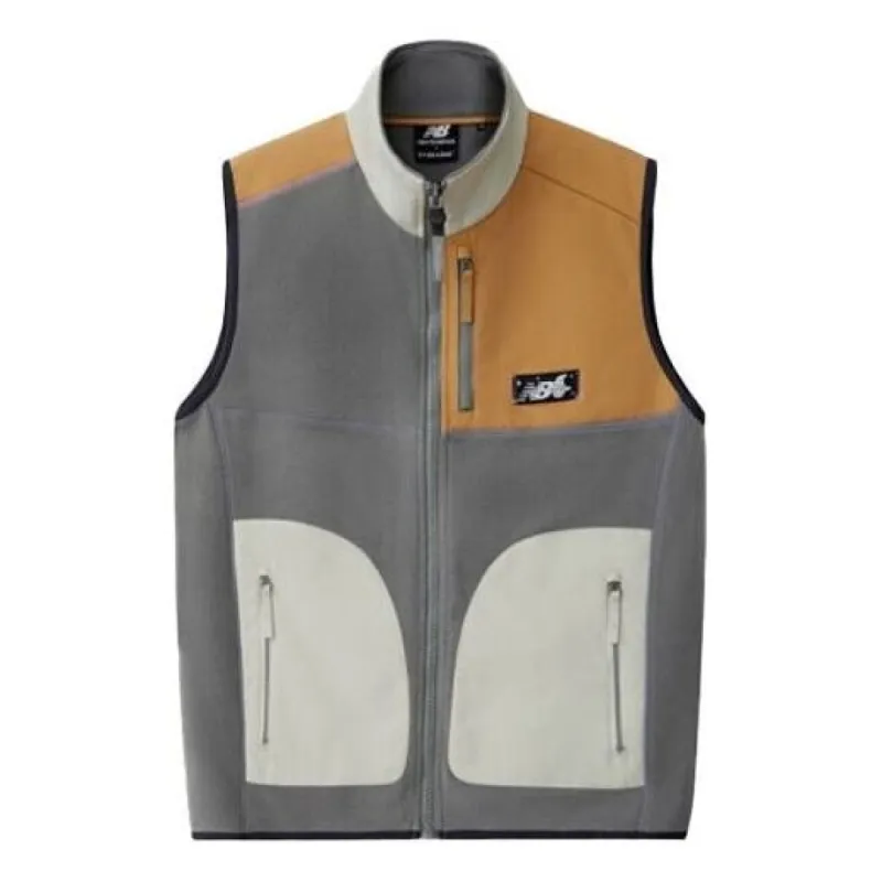 New Balance x Tyakasha Cotton Colorblock Vest 'Grey Tan White' NJA4N413-GR sold by KicksCrew