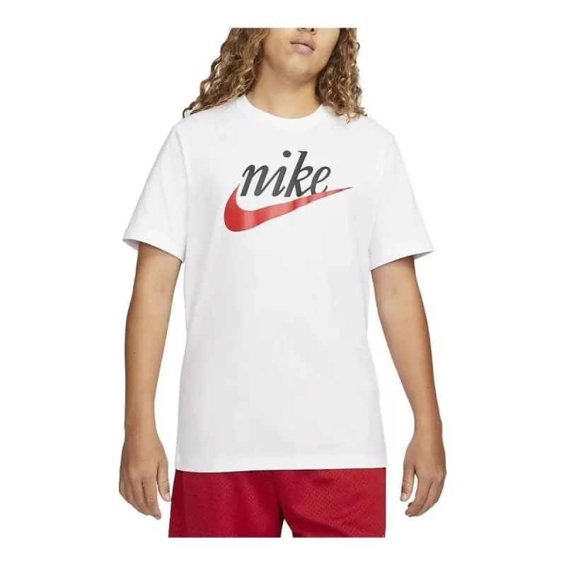Nike Sportswear T-Shirt 'White Black' DZ3280-100 sold by KicksCrew