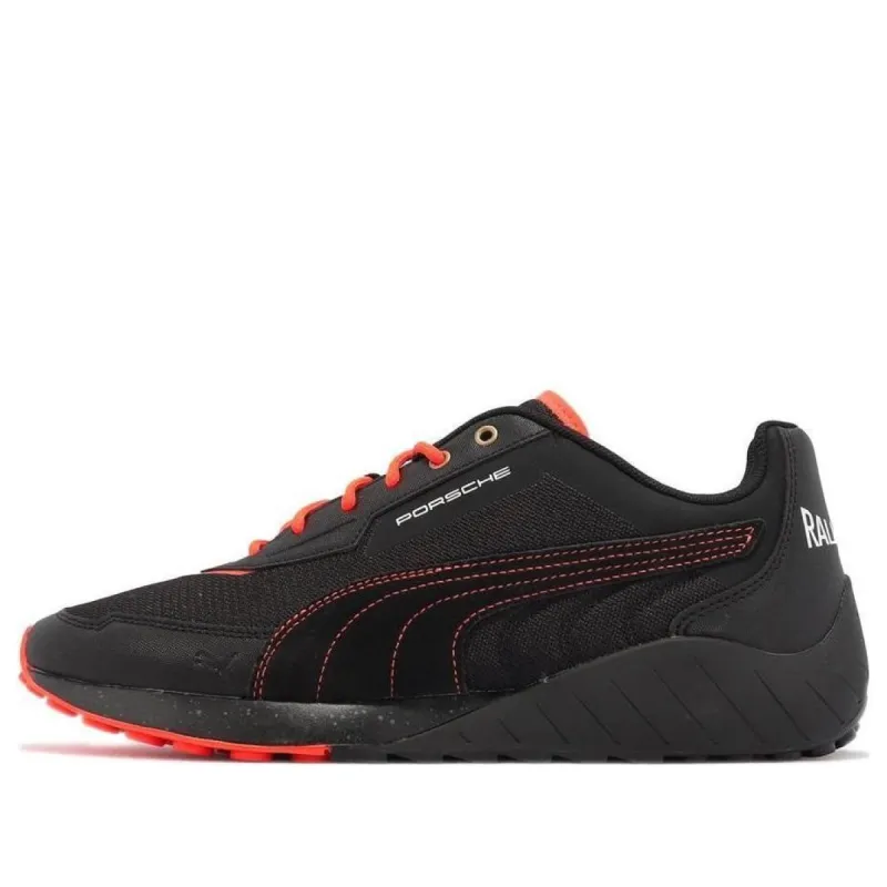 PUMA Porsche Legacy Speedfusion 911 Rallye Sneakers 'Black Red' 307299-01 sold by KicksCrew