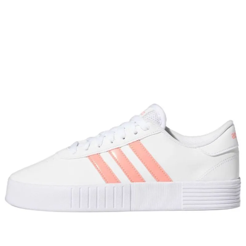 (WMNS) adidas neo Court Bold 'Cloud White Acid Red' GY8582 sold by KicksCrew