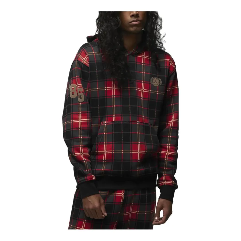 Air Jordan Essentials Holiday Hoodie Sweatshirt 'Gym Red Green' DV1578-612 sold by KicksCrew