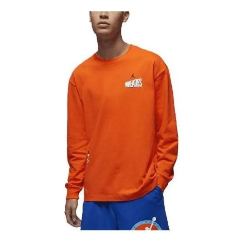 Air Jordan Flight MVP Long Sleeve T-shirt 'Orange' DV8428-817 sold by KicksCrew