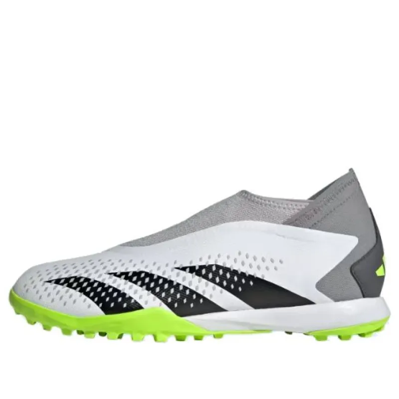adidas Predator Accuracy.3 Laceless Turf 'White Black Lucid Lemon' GY9999 sold by KicksCrew