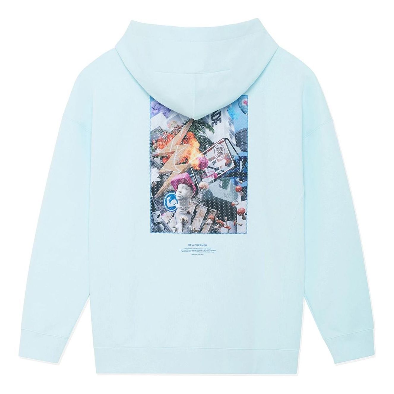 Li-Ning Way Of Wade Art Graphic Hoodie 'Light Blue' AWDSE73-3 sold by KicksCrew product image thumbnail 2