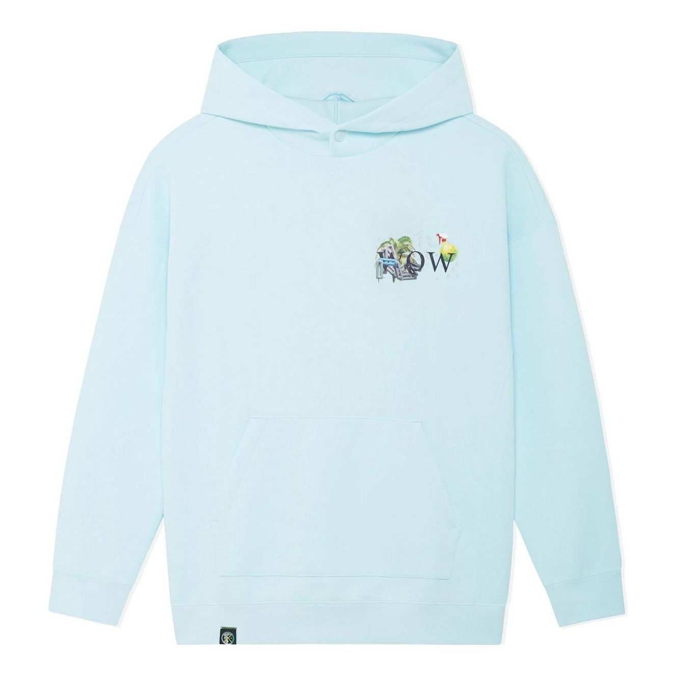 Li-Ning Way Of Wade Art Graphic Hoodie 'Light Blue' AWDSE73-3 sold by KicksCrew