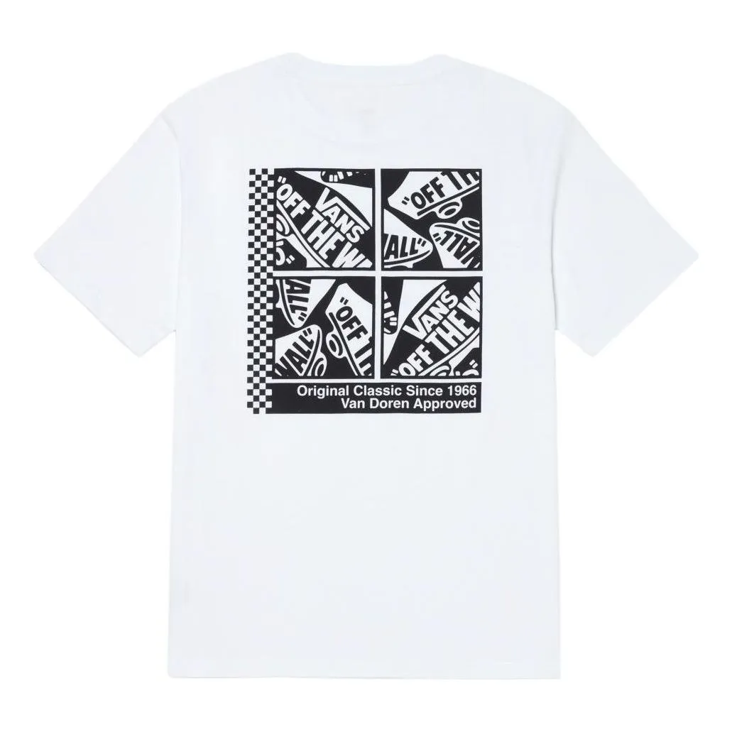 Vans Overstimulated Skate Graphic T-Shirt 'White Black' VN000GQJWHT sold by KicksCrew product image thumbnail 2