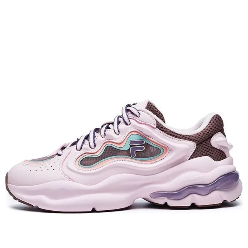 (WMNS) FILA FUSION Palatte Sneakers 'Pink Red' T12W231119FSA sold by KicksCrew