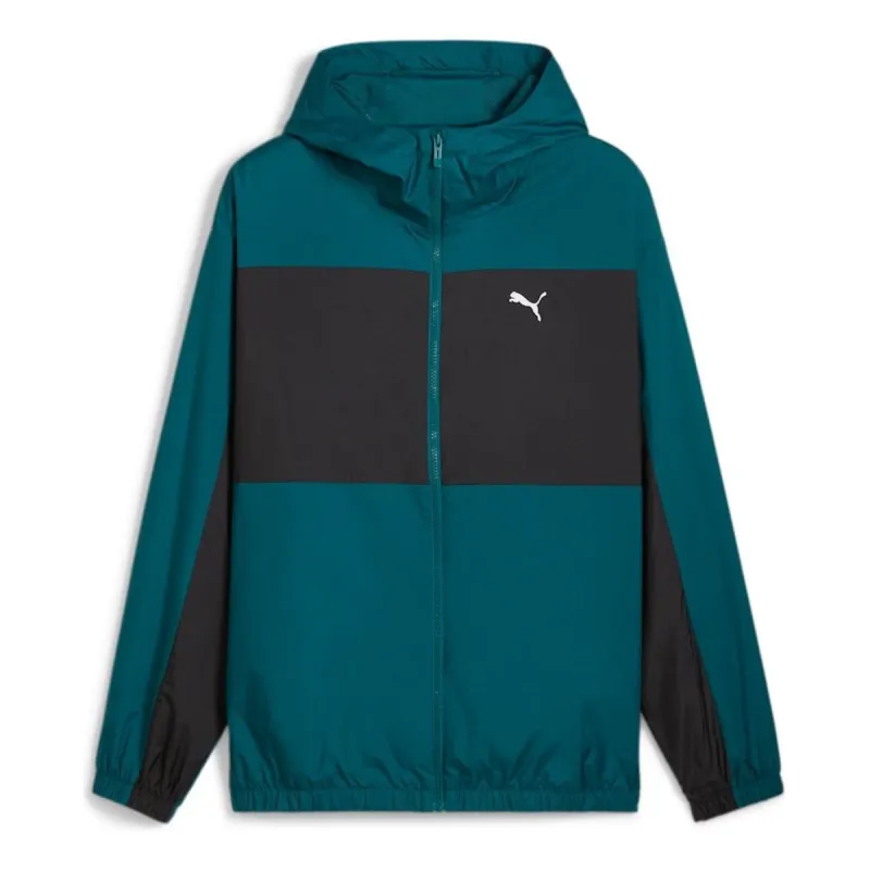 PUMA Mesh Lined Windbreaker Jacket 'Cold Green' 627473-22 sold by KicksCrew