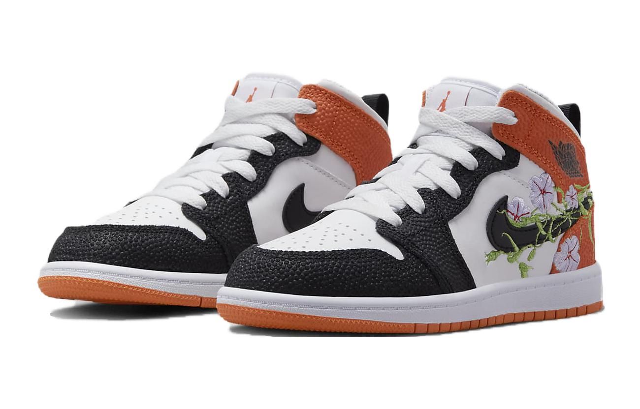 (PS) Air Jordan 1 Mid 'Floral' DQ8393-100 sold by KicksCrew product image thumbnail 3