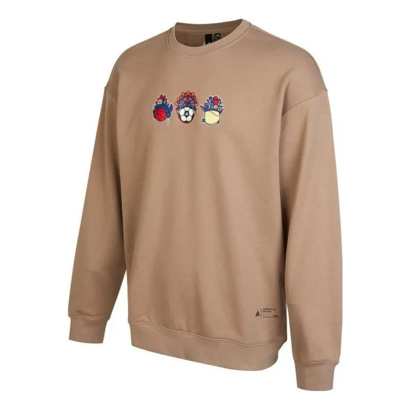 adidas China Graphic Sweater 'Brown' IB2775 sold by KicksCrew