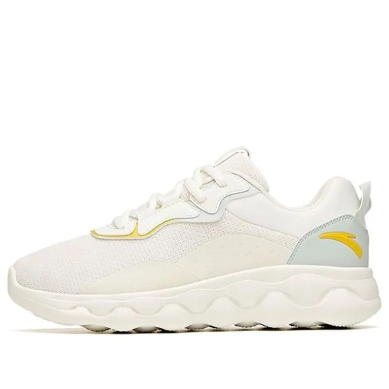 (WMNS) ANTA Running Series Sneakers 'White Blue Yellow' 922115535-4 sold by KicksCrew