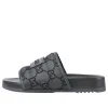 Gucci GG Slide Sandal 'GG Monogram Grey Black' 771466-FACTE-1143 sold by KicksCrew