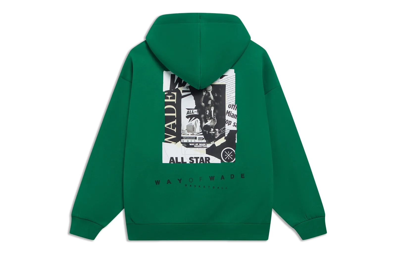 Li-Ning Way Of Wade Photo Graphic Hoodie 'Green' AWDT149-7 sold by KicksCrew product image thumbnail 2